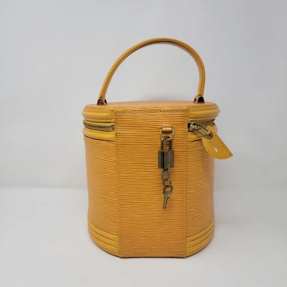 LOUIS VUITTON Tassil Yellow Epi Leather Cannes Vanity Bag